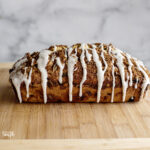 Cinnamon Raisin Quick Bread on Wood Serving Board