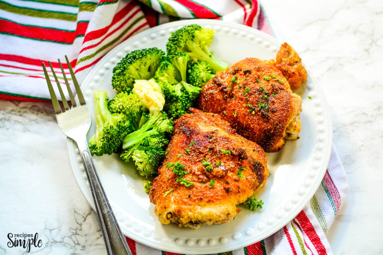 Baked Parmesan Chicken Thighs (Keto and Low Carb) Recipes Simple