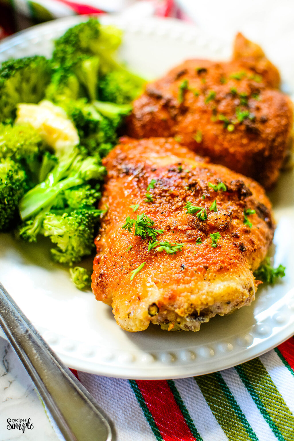 Baked Parmesan Chicken Thighs (Keto and Low Carb) Recipes Simple