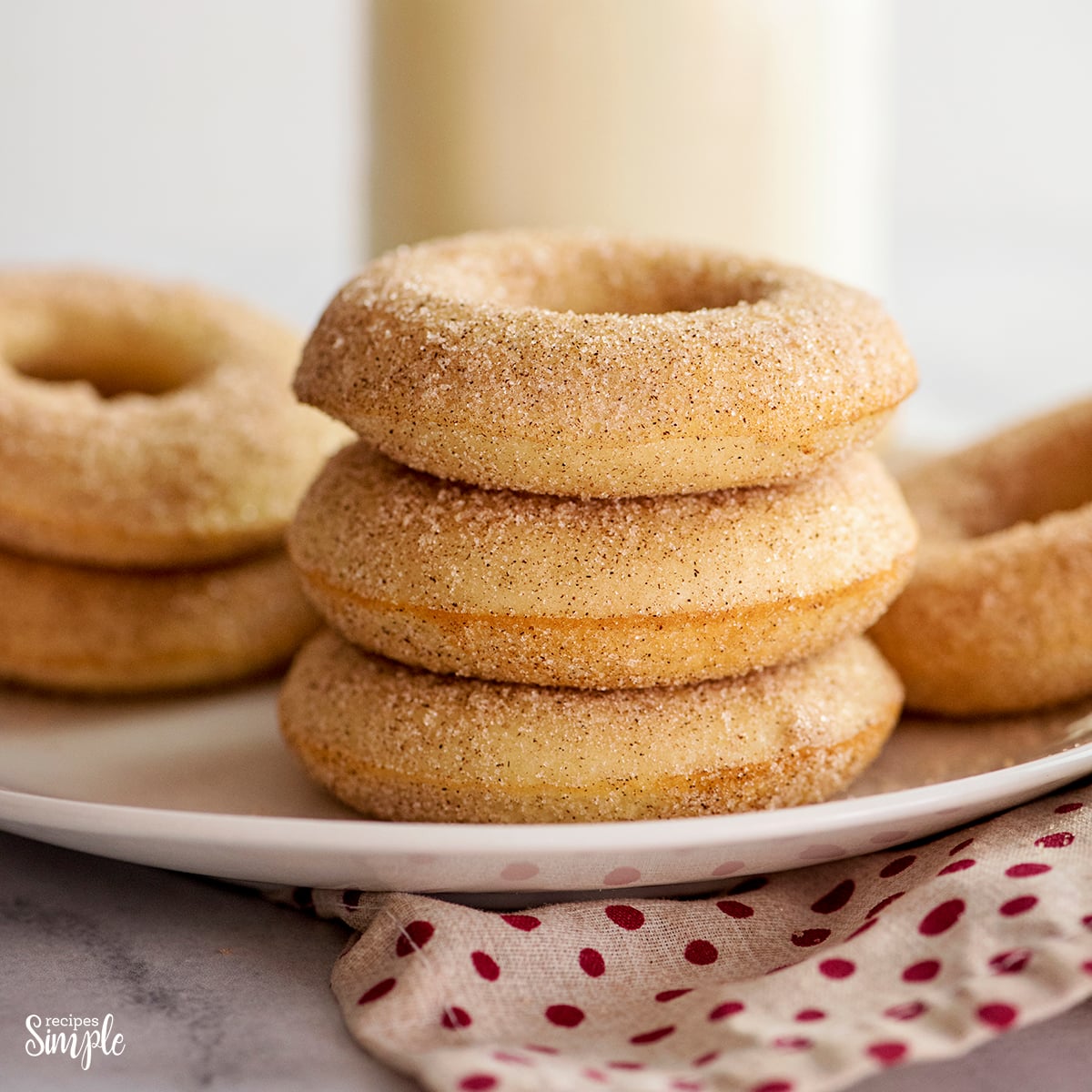 Baked Cinnamon Sugar Donuts