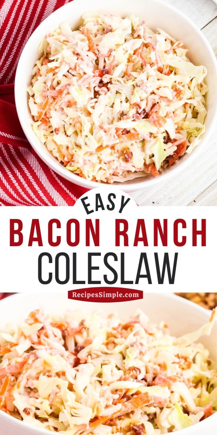 Bacon Ranch Slaw Pinterest Pin