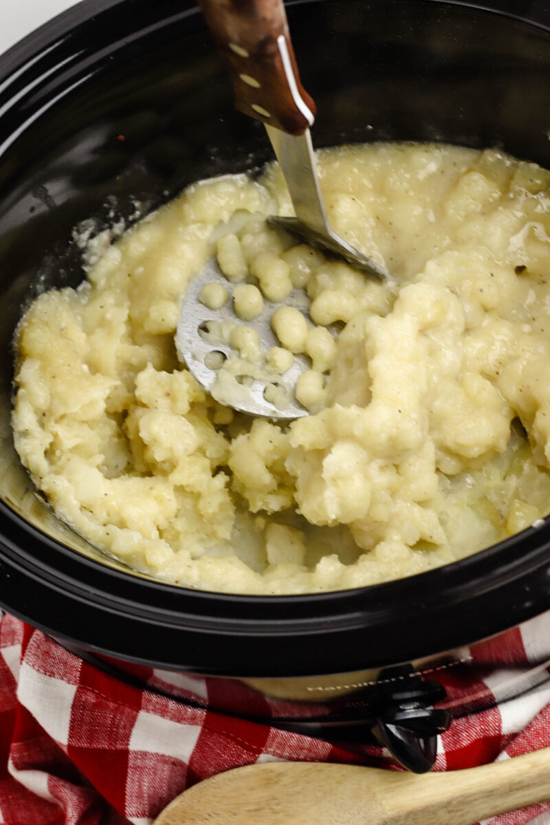 Slow Cooker Cheesy Garlic Mashed Potatoes Recipes Simple