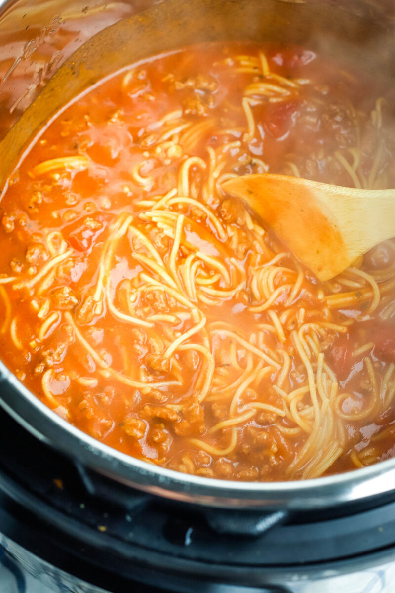 Instant Pot Spaghetti With Meat Sauce Recipes Simple