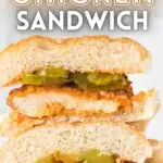 Buffalo Chicken Sandwich Pinterest Pin.