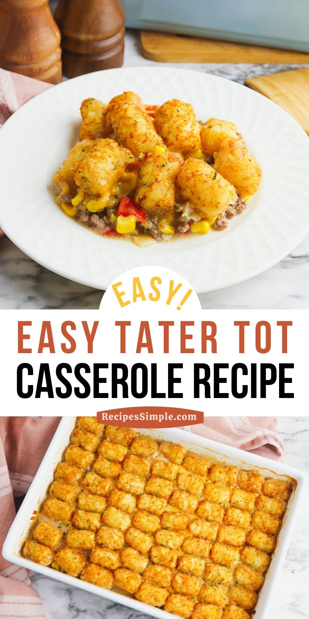 Tater Tot Casserole With Ground Beef - Recipes Simple