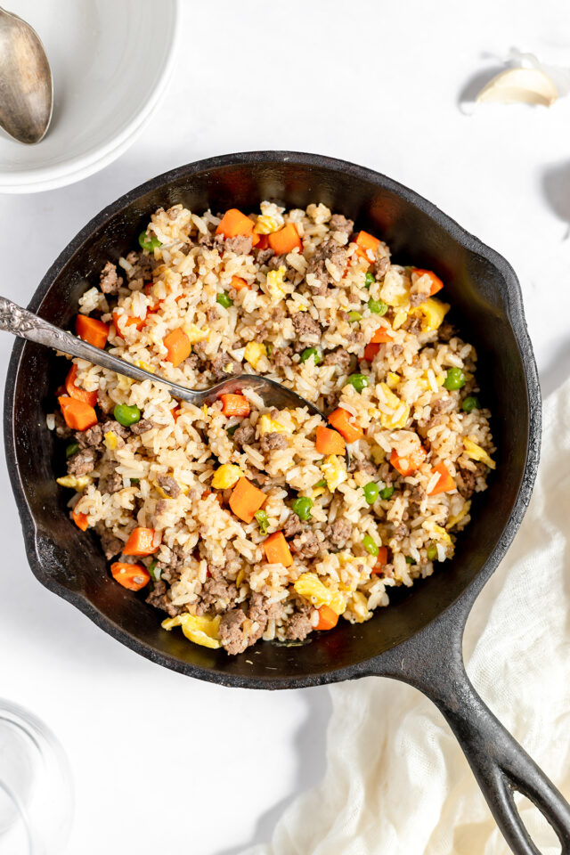 Ground Beef Fried Rice - Recipes Simple