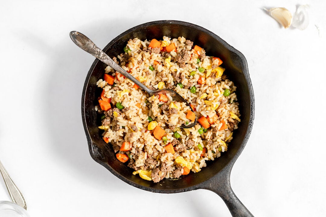 Ground Beef Fried Rice Recipes Simple