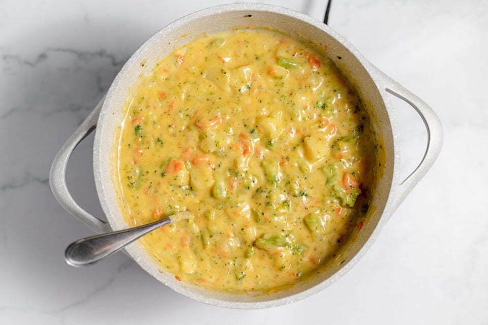 Broccoli Potato Cheese Soup - Recipes Simple