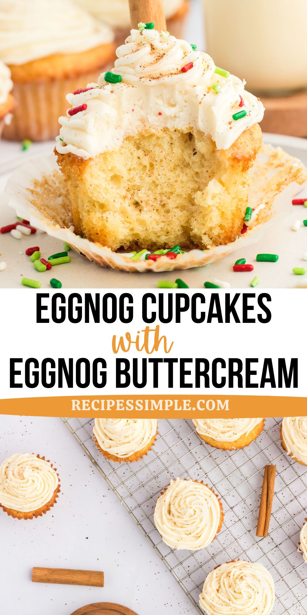 Eggnog Cupcakes - Recipes Simple