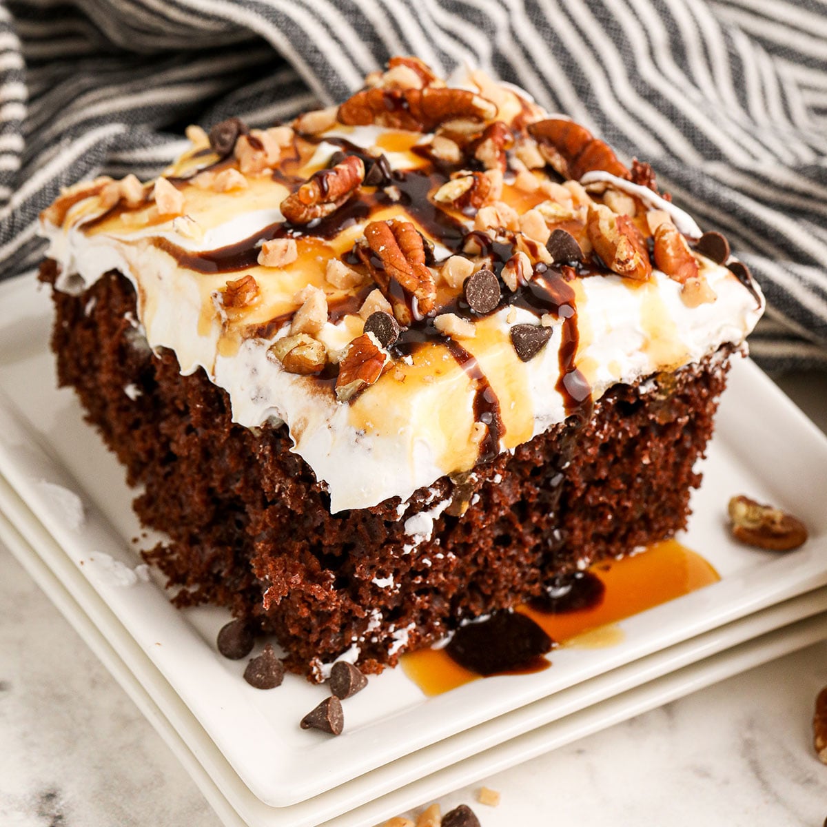 Turtle Poke Cake Recipe