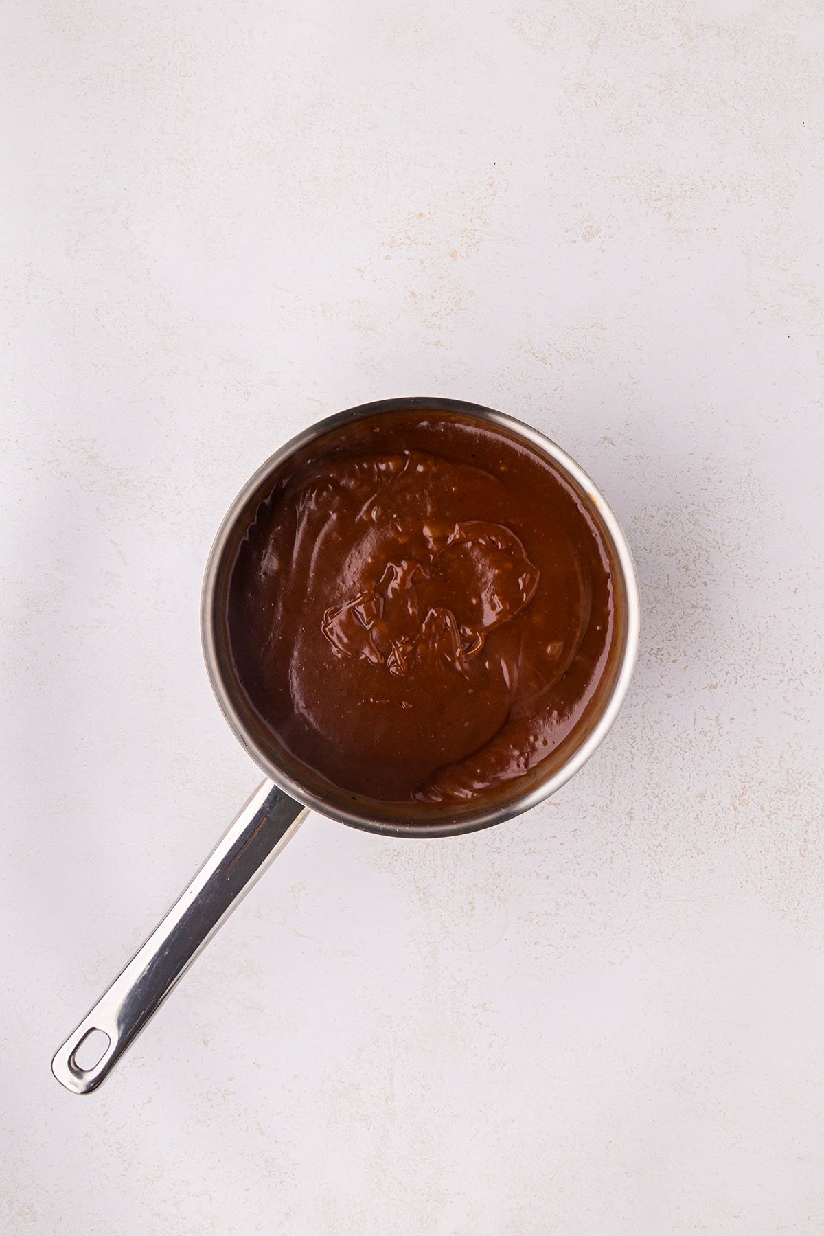 BBQ sauce in a saucepan.