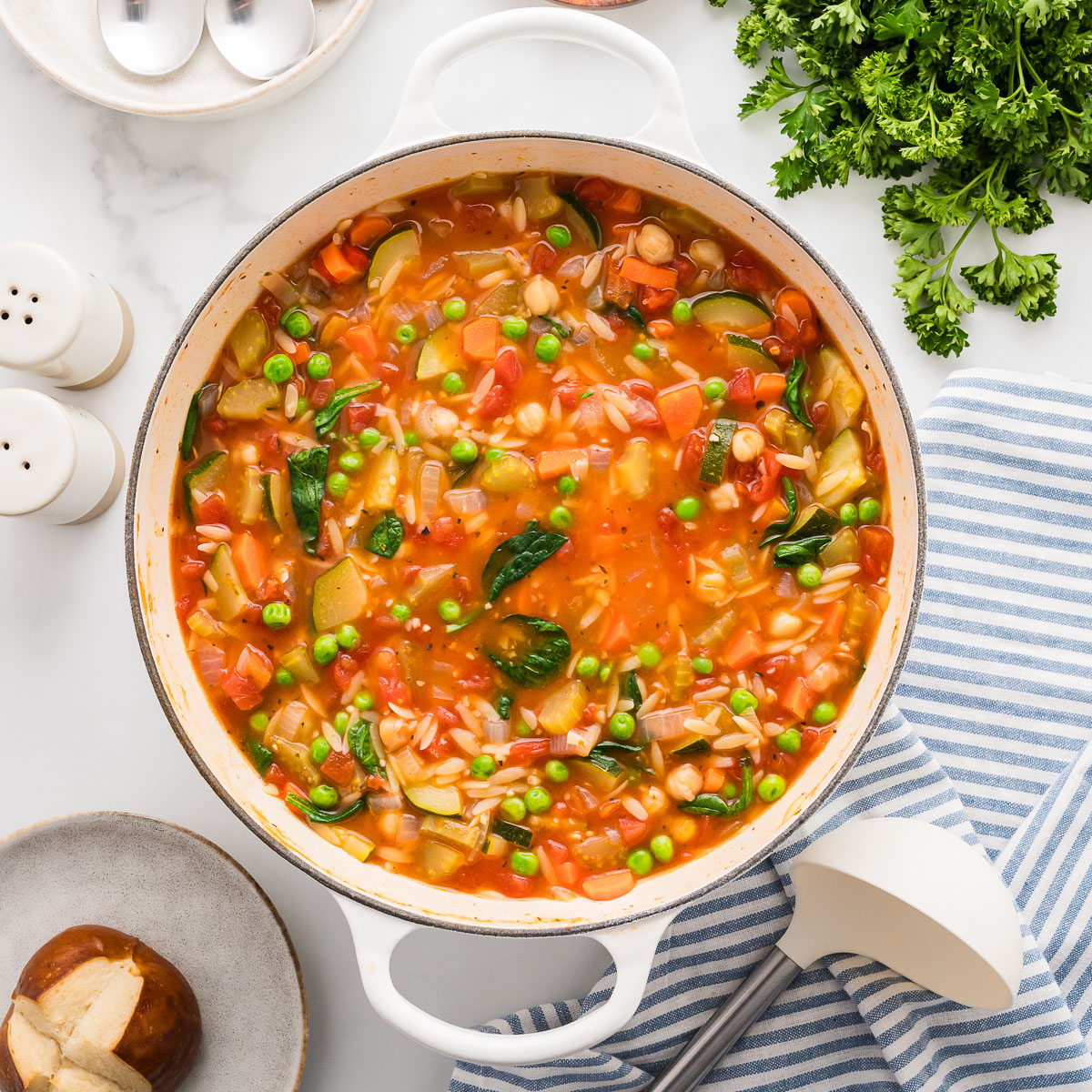 Vegetable Orzo Soup Recipe